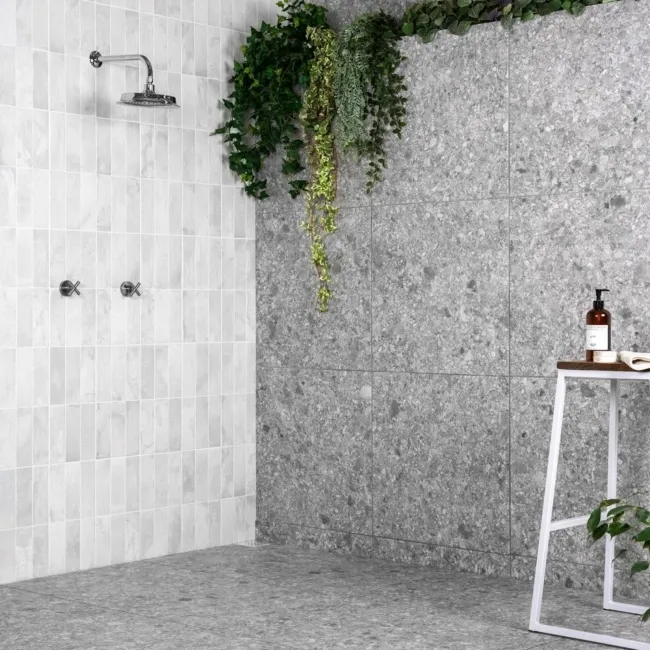 Ceppo Grey Matt Terrazzo Effect Wall and Floor Tiles