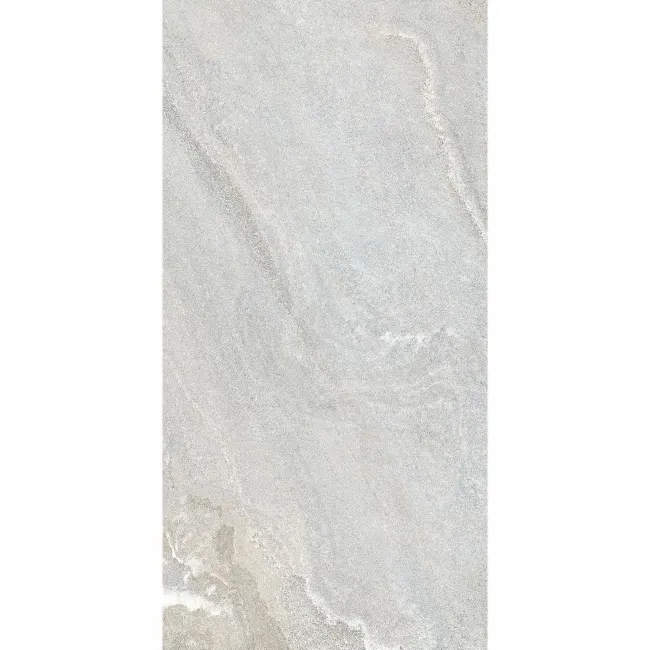 Devoke Light Grey Matt Stone Effect Wall and Floor Tiles 597x297