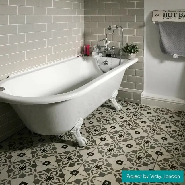 Marble Arch Ceramic Gloss Grey Metro Tiles