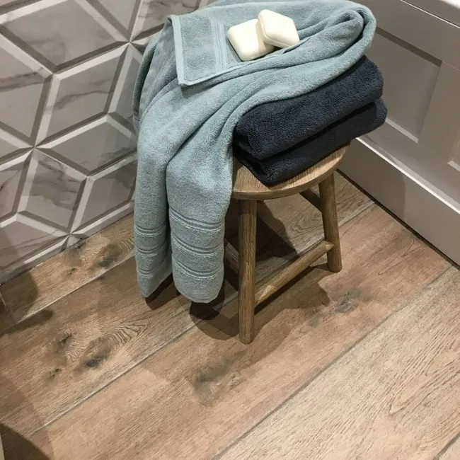 Madagascan Ipil Aged Wood Effect Porcelain Floor Tiles