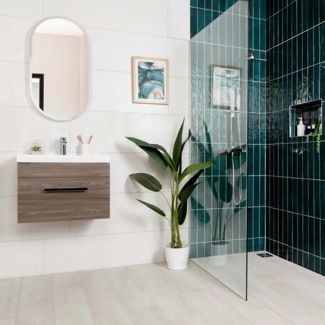 Dover White Matt Stone Effect Wall Tiles