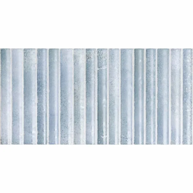 Meraki Blue Gloss Kitt-Kat Mosaic Effect Wall Tiles