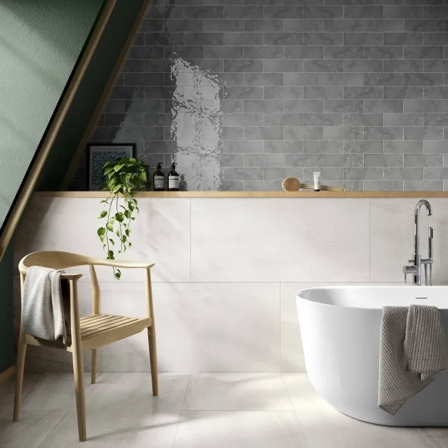 Passion Onyx Clouds Light Grey Marble Effect Wall Tiles