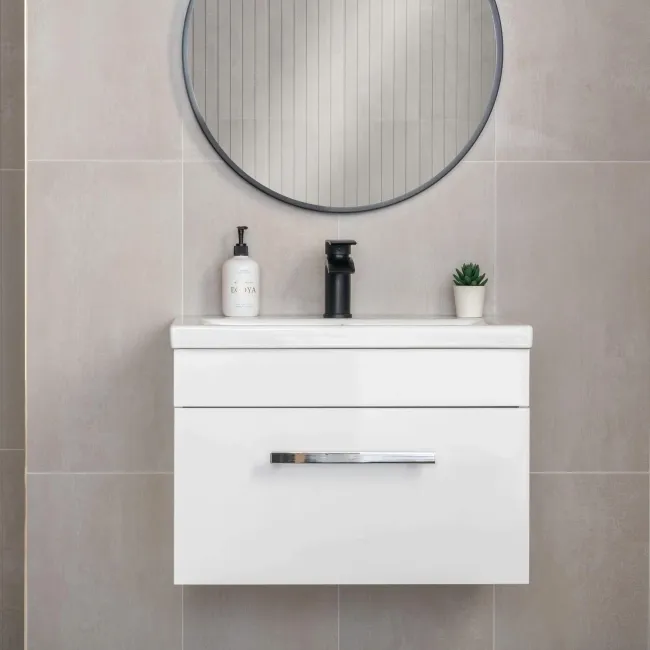 Genoa White Matt Concrete Effect Wall and Floor Tiles