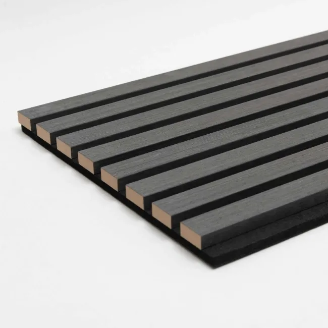 Trepanel® Noir Black Acoustic Wood Wall Panels