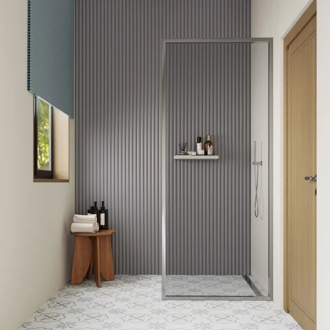 Trepanel Aqua 3D® Waterproof Grey Fluted Wall Panel 3 Pack (Covers 1.80 SQM)