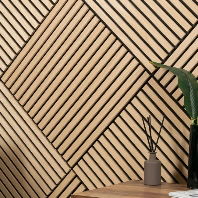 Trepanel® Oak Square Acoustic Wood Wall Panels