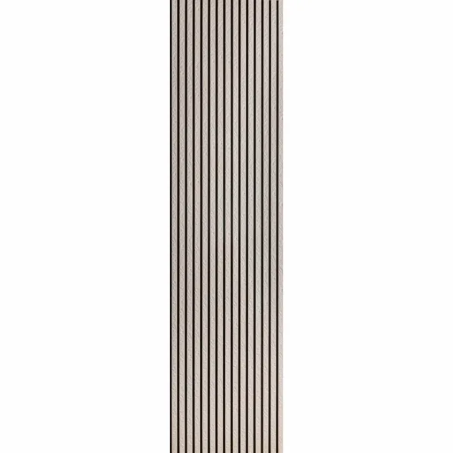 Trepanel Design® Ivory Slate Effect Slat on Black Felt Wall Panels