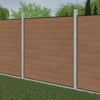 LuxeLine® Teak Composite Fence Panel for Own Post 6ft