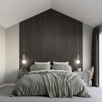 Trepanel XL® 3m Noir Black Acoustic Wood Standard Slat Panels