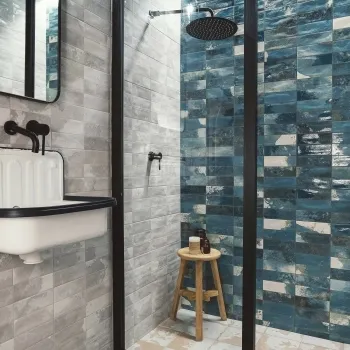 Osaka Grey Matt Patterned Wall Tiles