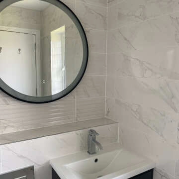 Raffinato White Gloss Carrara Marble Effect Ceramic Wall Tiles