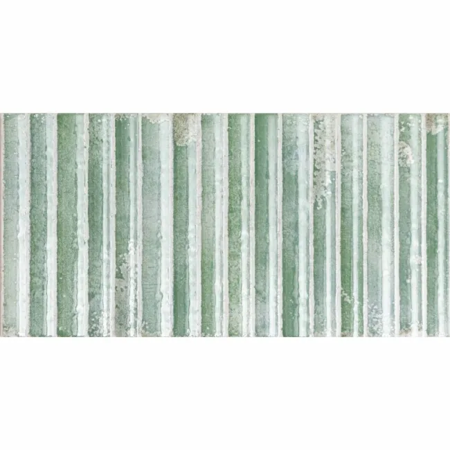 Meraki Turquoise Green Gloss Kitt-Kat Mosaic Effect Wall Tiles
