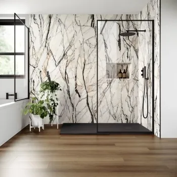 Trepanel Aqua® Gloss Multicolour Onyx Effect PVC Bathroom Wall Panel