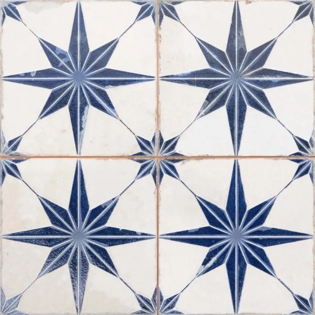 Cinders® Lux Star Azure Layer Tech Pattern Tiles