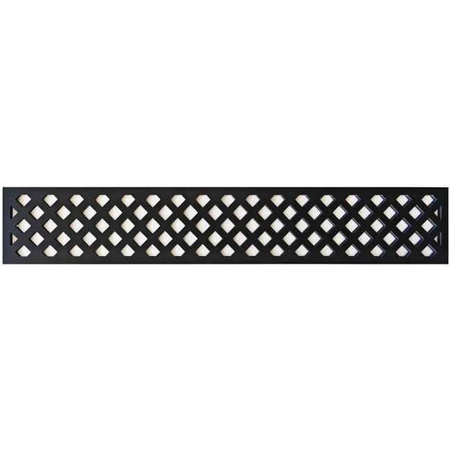 LuxeLine® Composite Classic Straight Top Fence Screen - Lattice Design