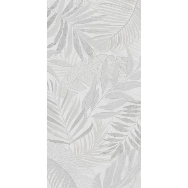 Signature Floral White Matt Patterned Wall Tiles