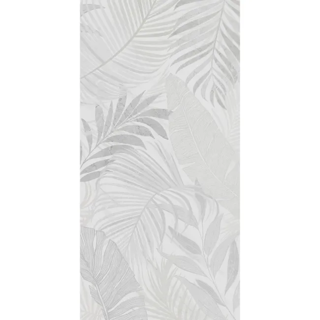 Signature Floral White Matt Patterned Wall Tiles