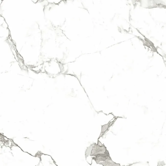 Modern Statuario Polished Marble Effect Tiles 600x600