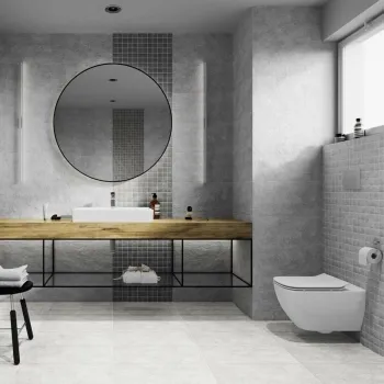 Courtyard Silver Peony Slate Effect Tiles