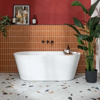 Hamlet Orange Gloss Brick Wall and Floor Tiles