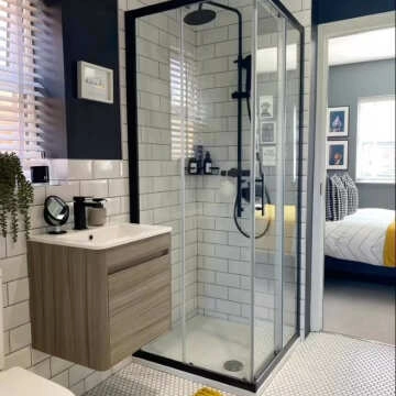 Pixel White 23x23 Hexagon Matt Mosaic Tiles