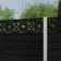 LuxeLine Composite Fence Panel Black - Moroccan Decorative Screen for Own Post