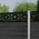 LuxeLine Composite Fence Panel Dark Grey - Moroccan Decorative Screen for Own Post
