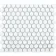 Pixel White 23x23 Hexagon Matt Mosaic Tiles