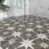 Scintilla Night Black Star Pattern Wall and Floor Tiles