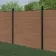 LuxeLine® Teak Composite Fence Panel with Buried Aluminium Post 6ft