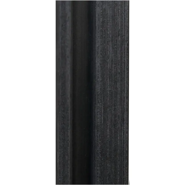 Trepanel® Black Wood Acoustic Wall Panel Trims with Lighting Option