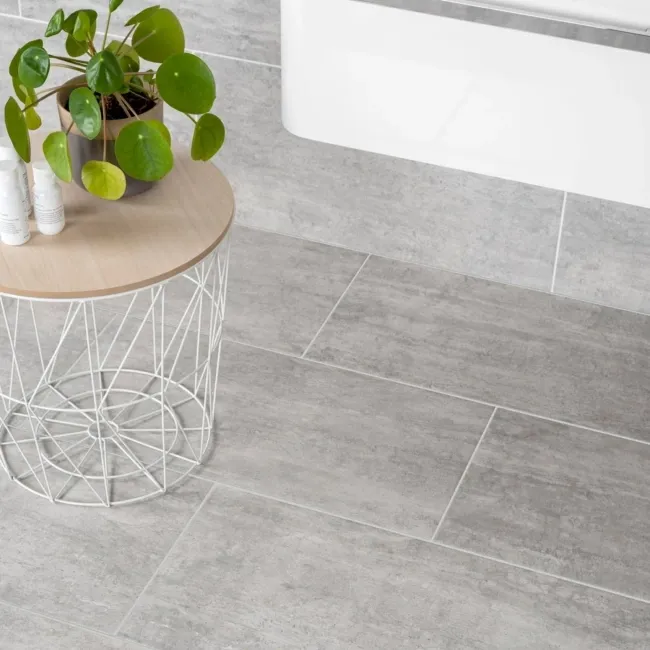Coast Oyster Shell Grey Matt Stone Effect Wall And Floor Tiles