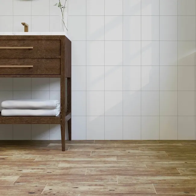 Rustic Oak Barn Wood Effect Ceramic Floor Tiles