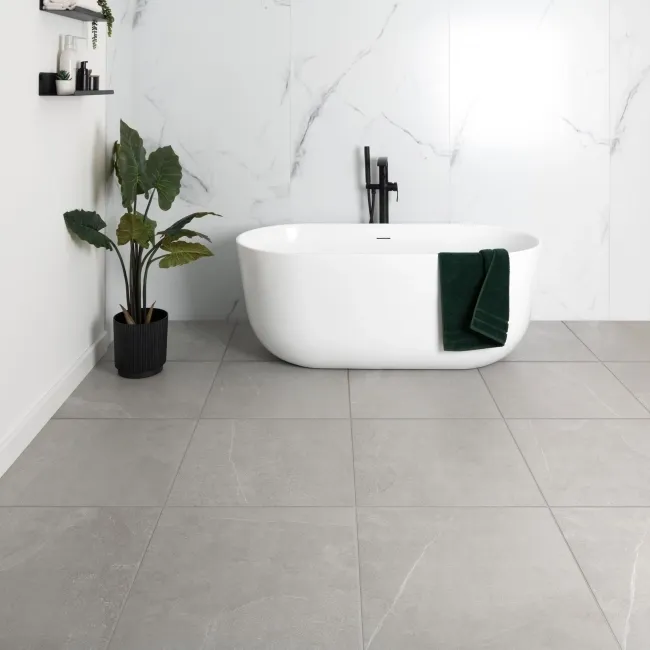 Driftstone Matt Grey Anti Slip Stone Effect Wall and Floor Tiles