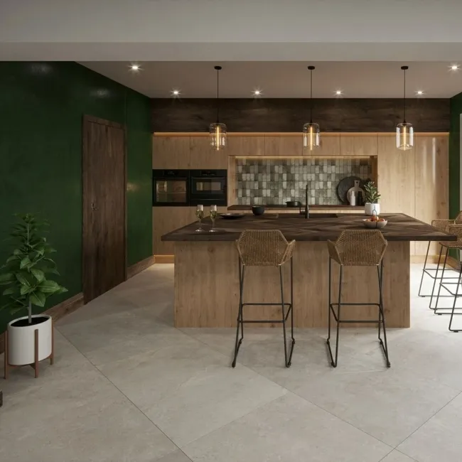 Zermatt Matt Steel Grey Stone Effect Floor Tiles