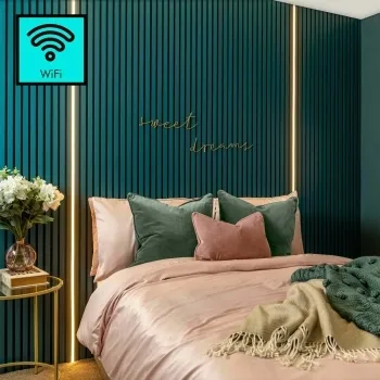 Trepanel Bright® Wall Panel Wifi LED Strip Lights 2.4m Pack of 2