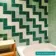 Antique Jourdain Gloss Flat Green Crackle Mini Metro Tiles