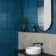 Spirit Marine Blue Gloss Kitkat Mosaic Porcelain Wall Tiles