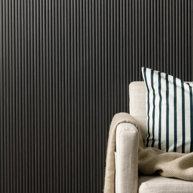 Trepanel Flex® Noir Black Flexible Wood Panels 2400x300