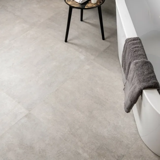 Luna Grey Stone Effect Large Porcelain Floor Tiles
