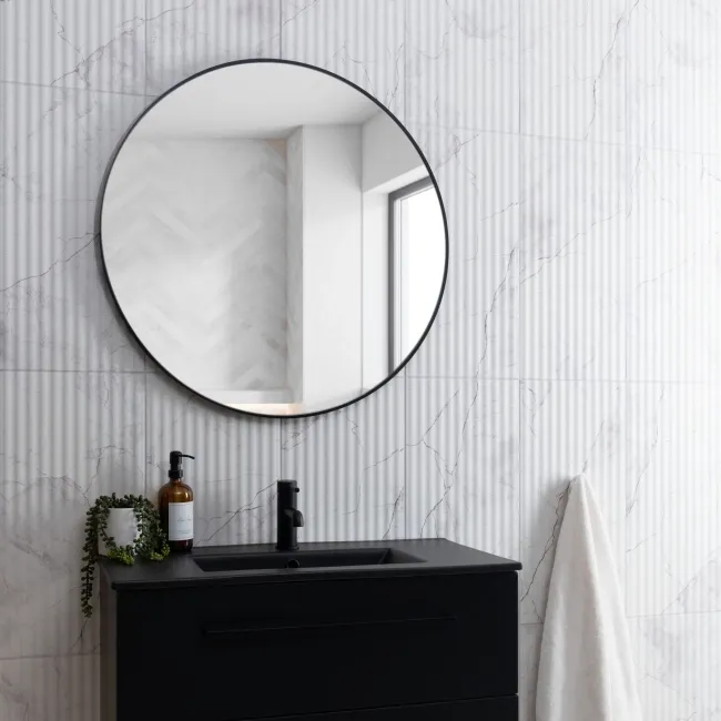 Clovelly White Decor Carrara Marble Effect Matt Wall Tiles