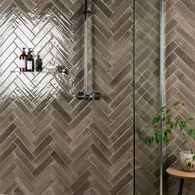 Hope Espresso Wall Gloss Brown Brick Tiles