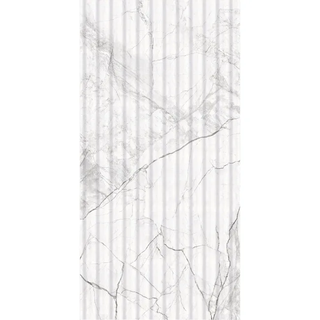 Clovelly White Decor Carrara Marble Effect Matt Wall Tiles