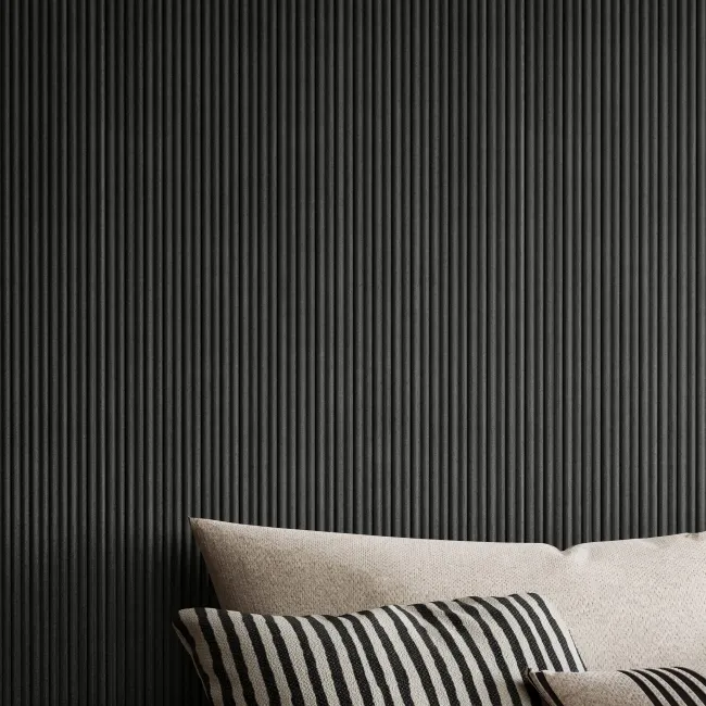 Trepanel Flex® Noir Black Flexible Wood Panels 2400x300