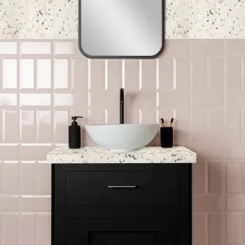 Angel Pink Gloss Ceramic Metro Wall Tiles