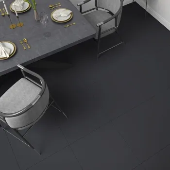 Sorbet Black Matt Plain 598x598 Wall and Floor Tiles