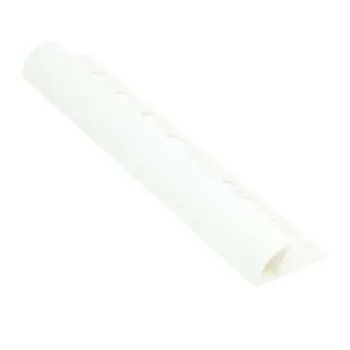 White PVC 6mm Round Edge Trim
