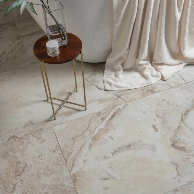 Candy White Matt Marble Effect 1200x600 Wall and Floor Tiles