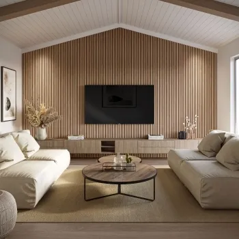 Trepanel XL® 3m Smoked Oak Acoustic Wood Standard Slat Panels